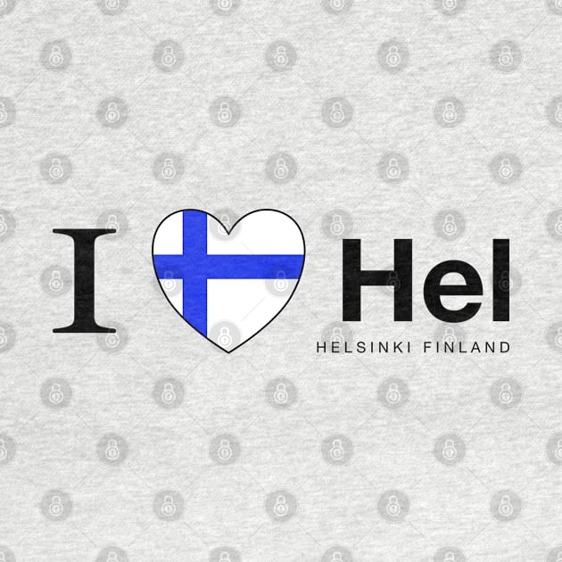 I love Hel Helsinki Finland by mariauusivirtadesign